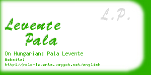 levente pala business card